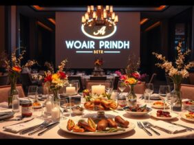 set up adalah, table top catering, wayang bistro