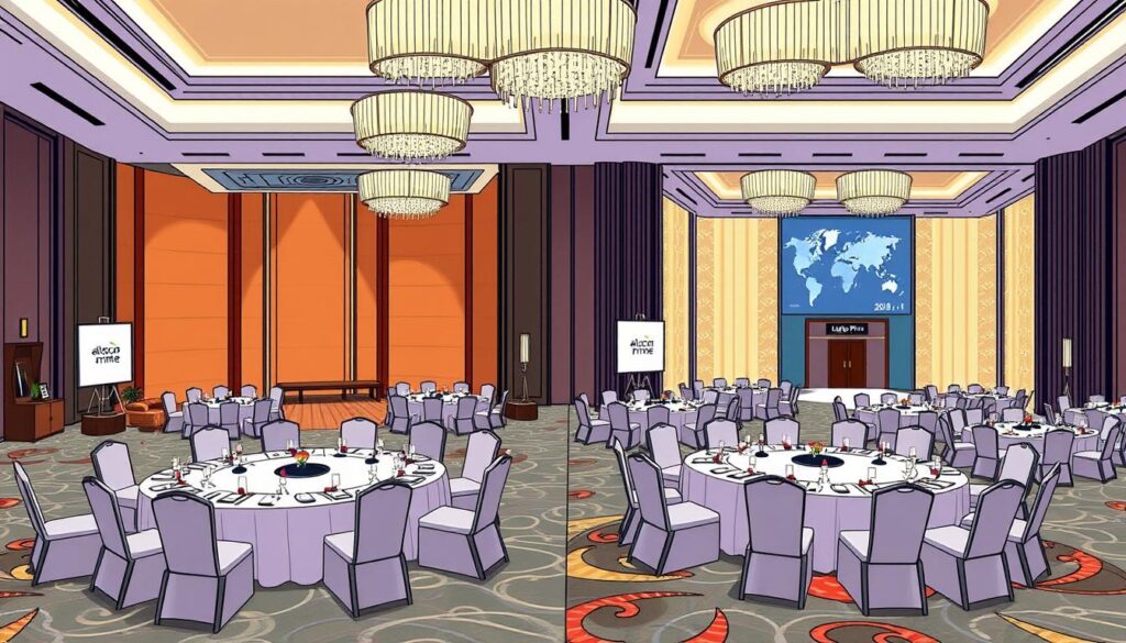 Event capacity and room configuration