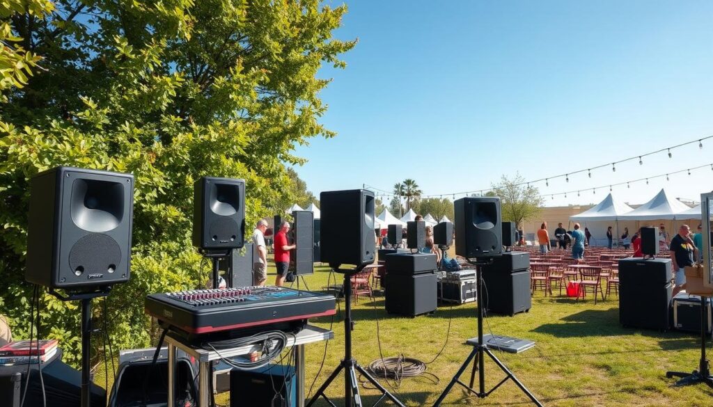 outdoor sound system planning